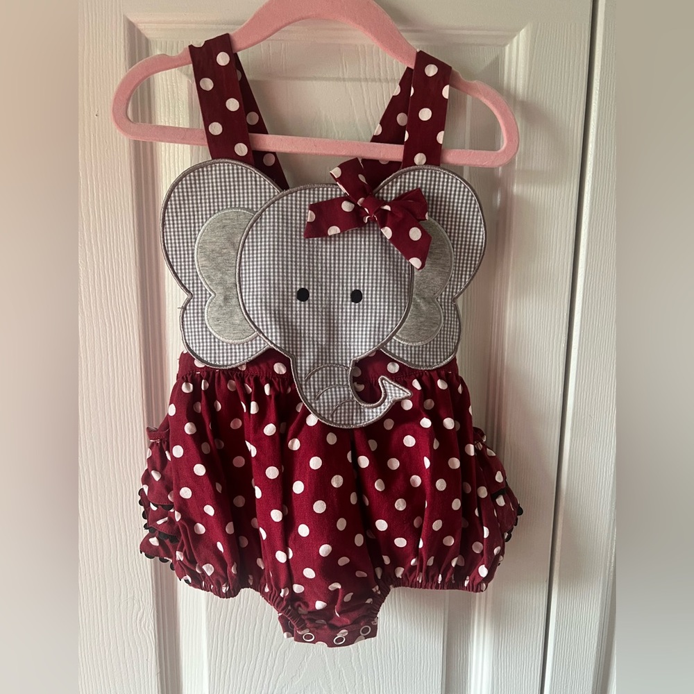 Alabama/elephant bubble outfit
